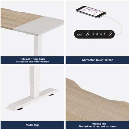 Electric Standing Desk Height Adjustable Desk For Home And Office