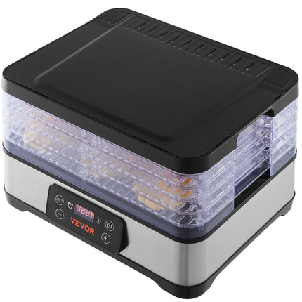 Food Dehydrator Machine, 5-Tray Fruit Dehydrator, 300W Electric Food