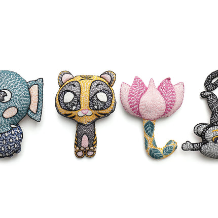 Bedtime Buddy Collection - 4 Toy Rattles