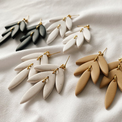 Dahlia | The Timeless Collection | Handmade Polymer Clay Earrings