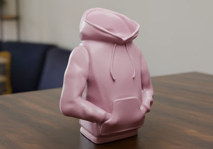 3D-Printed Hip-Hop Hoodie Pencil Holder with Hands in Pockets – Urban