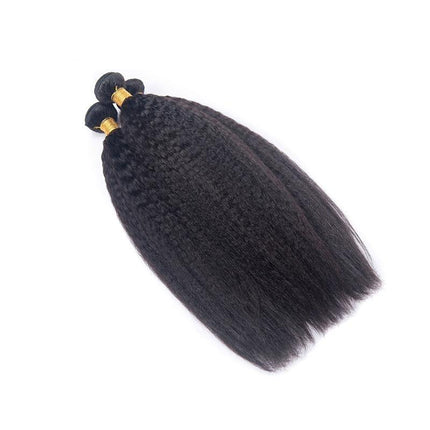 10A Grade 3/4 Kinky Straight Bundles With 4x4 Closures and 13x4 Fronta
