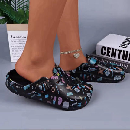 Nurses Shoes Platform EVA Clogs Mules - Lightweight Women Girls Slides