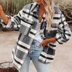 S / Black And White Plaid