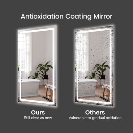 28 Inch X 36 Inch LED Bathroom Mirror