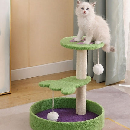 Cat Scratching Post with Cat Bed and Toy