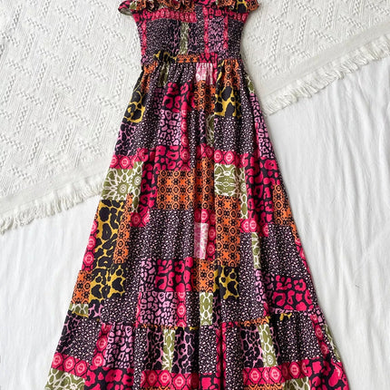 Smocked Leopard Cami Dress