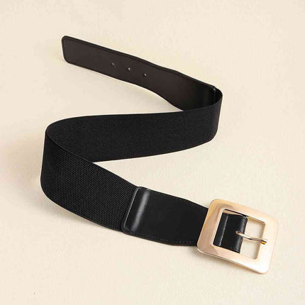 Alloy Buckle PU Leather Belt