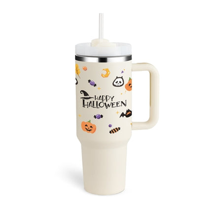 40 Oz Tumbler With Handle Straw Insulated, Stainless Steel Spill Proof