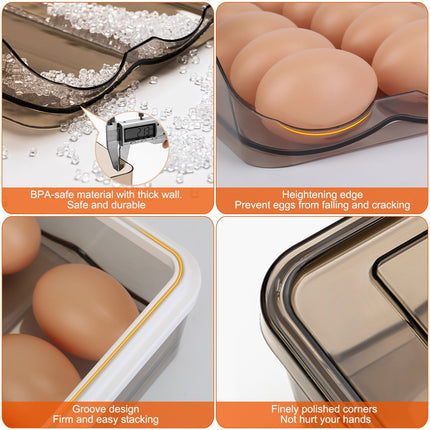 Egg Container Holder For Refrigerator Double Layer Egg Storage Box