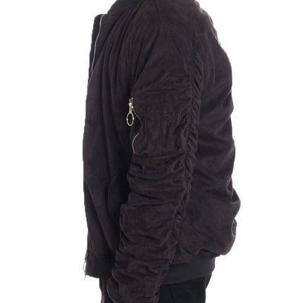 FAUX SUEDE BOMBER 6111