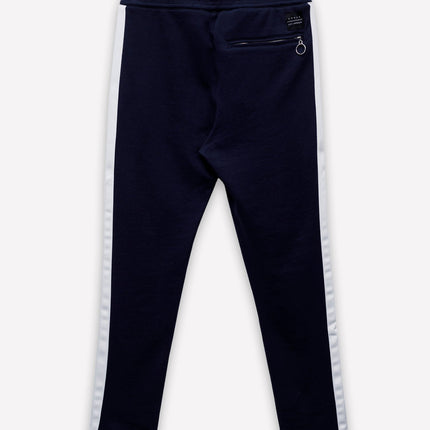 Konus Men's Sweatpants w/ Side Stripes in Navy