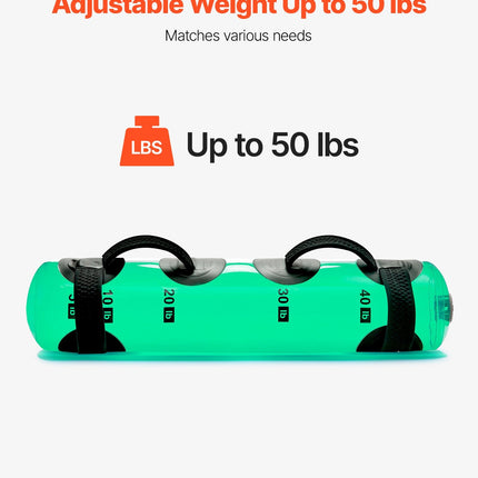Water Weights Aqua Bag, Large Aqua Bags For Workout, 50 Lbs Adjustable