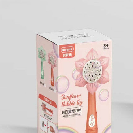 Portable Bubble Sunflower Shape Bubble Machine Toy