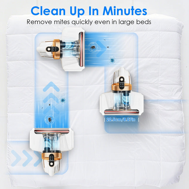 1Pc Mattress Vacuum Cleaner 16Kpa Bed Vacuum Cleaner Handheld Vacuums