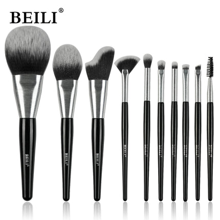 Beli 10pcs Professional Makeup Brush Set New Design Brushed Tube