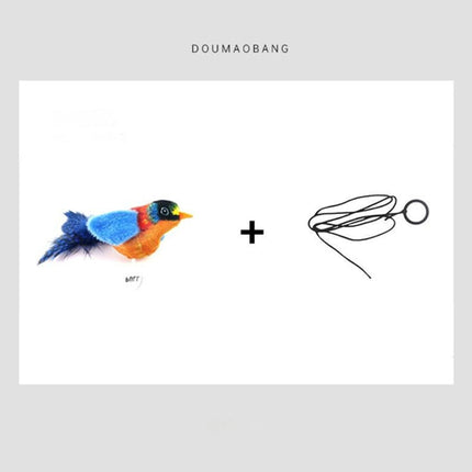 Cute Bird Design Cat Teaser Toy, SimulationParrot Cat Teaser Toy,