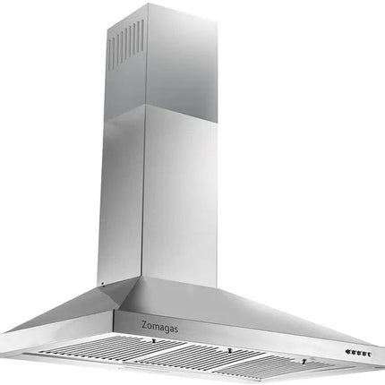 Range Hood 36 Inch;  Wall Mount Vent Hood In Stainless Steel With