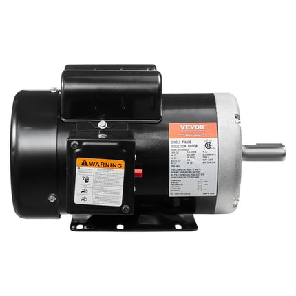 5HP Air Compressor Electric Motor 230V 25A 3450RPM 56Hz Frame CW CCW