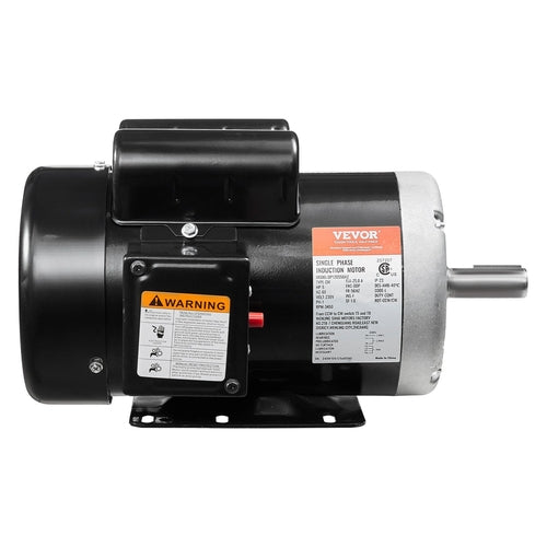 5HP Air Compressor Electric Motor 230V 25A 3450RPM 56Hz Frame CW CCW