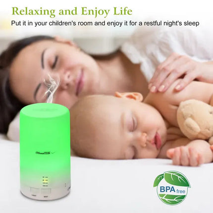 Mini Cool Mist Humidifier Ultrasonic Aroma Essential Oil Diffuser With