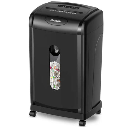 Woolsche Paper Shredder, 18-Sheet Cross Cut With 7.93Gallon Pull Out