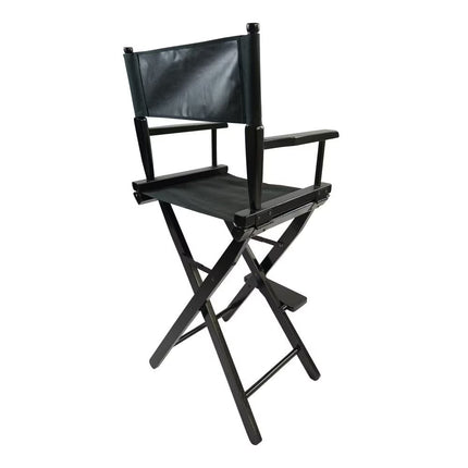 Casual Home Director's Chair, Black Frame Black Canvas,Suitable For