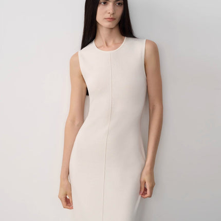 Fireladyfur Women's Merino Wool Knit Dress"Island Letters"
