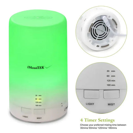 Mini Cool Mist Humidifier Ultrasonic Aroma Essential Oil Diffuser With