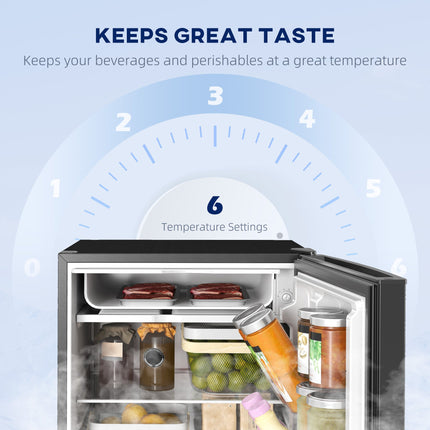 4.5 Cu.Ft Mini Fridge, Single Door Refrigerator with Freezer, Wheels,
