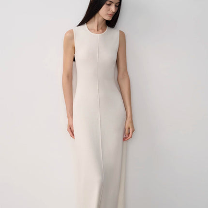 Fireladyfur Women's Merino Wool Knit Dress"Island Letters"