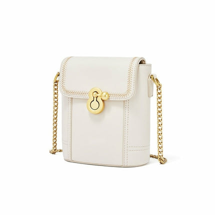 Fresh and Sweet One Shoulder Messenger Chain Bucket Bag