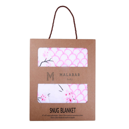 ORGANIC SNUG BLANKET - CHERRY BLOSSOM