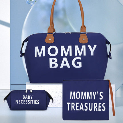 Travel bag Mommy Bag three-piece shoulder bag Tote bag Dry and wet
