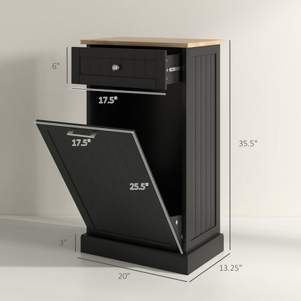 Kitchen Tilt Out Trash Bin Cabinet Free Standing Recycling Cabinet