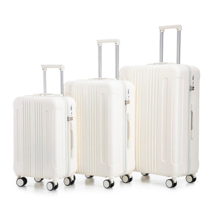 20 24 28 3 Pcs Set In ABS Spinner Wheel Luggage, Carry On Suitcase,