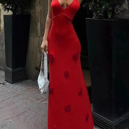 White Flower Maxi : Cami Dress