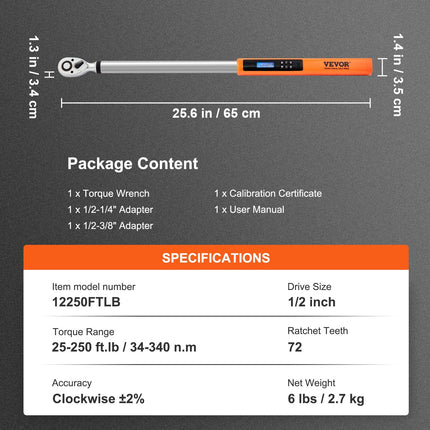 Digital Torque Wrench, Drive Electronic Torque Wrench, Torque Wrench