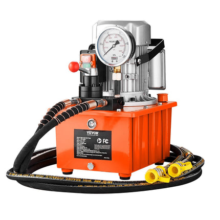 Electric Hydraulic Pump, 10000 PSI 750W 110V, 488 In³/8L Capacity,