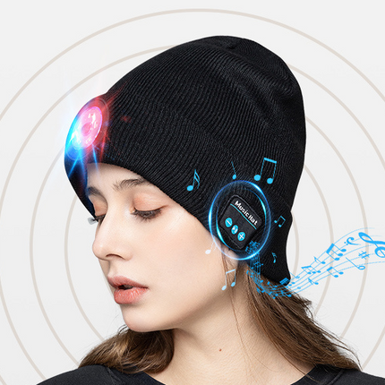 Glow Wireless Music Call Warm Earphone Hat