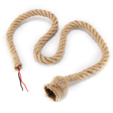 Vintage Rope Pendant Lamps E27 Pendant Light Base
