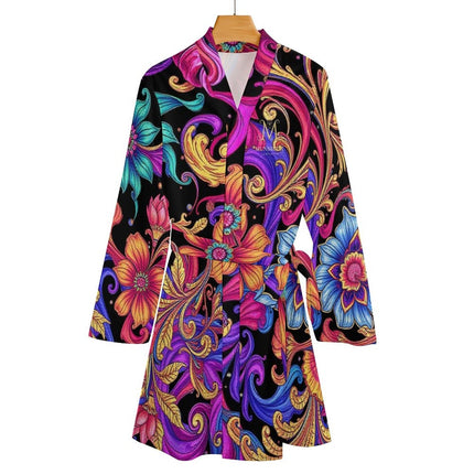 MUNSIEUR Long Sleeve Robe - Luxury Loungewear for Women