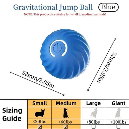 Blue And Orange Pet Bouncing Ball Fun Pet Bouncing Ball For Cats And