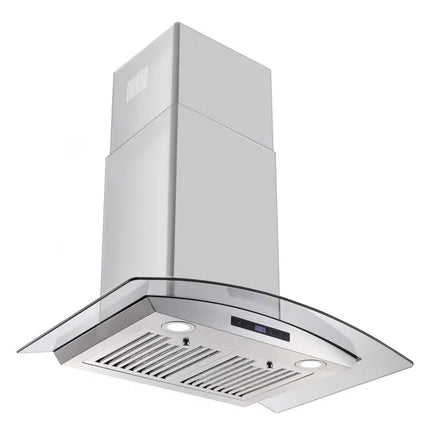 30 Inch Wall Mounted Range Hood 700CFM Tempered Glass Touch Panel
