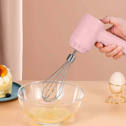 Portable Mini Wireless Electric Egg Beater HandHeld USB