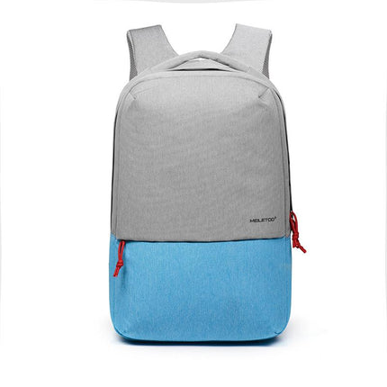 Multi Function Contrast Color Casual Laptop Backpack