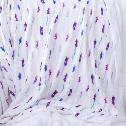 Lavender and White Newcastle Blanket