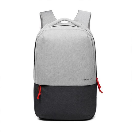 Multi Function Contrast Color Casual Laptop Backpack