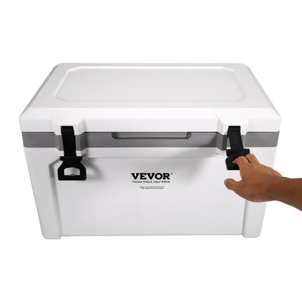 Insulated Portable Cooler, 52 Qt, Holds 50 Cans, Ice Retention Hard