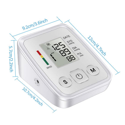 Digital Blood Pressure Monitor Automatic Cuff BP Heart Rate Machine